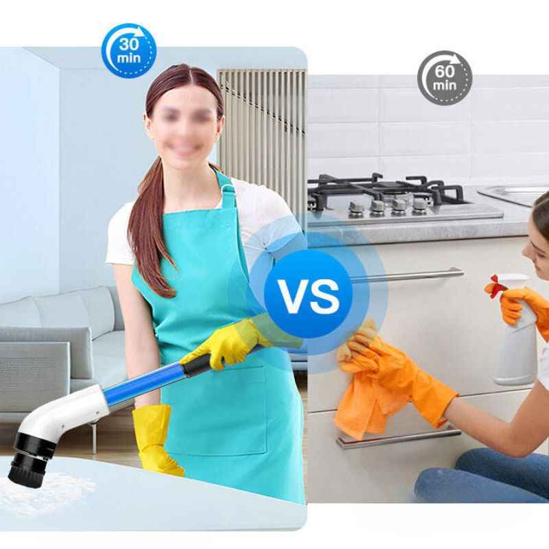 Escovão Elétrico para Limpeza Multiuso 7 em 1 - eFlix