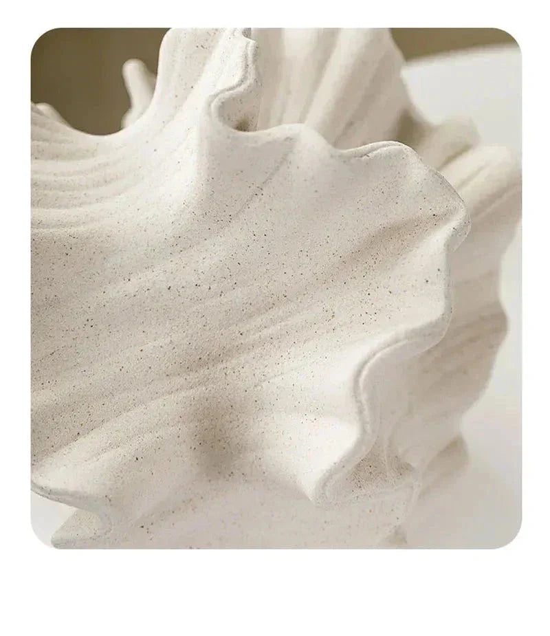 Escultura em Resina Vaso Decorativo para Flores - eFlix