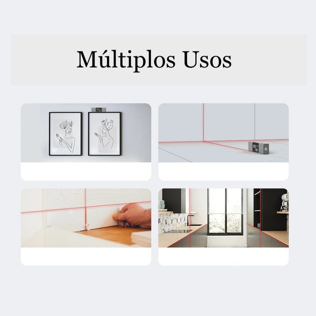 Nível a Laser com Medidor de Esquadro, Prumo e Ângulo Digital - DigitalPro