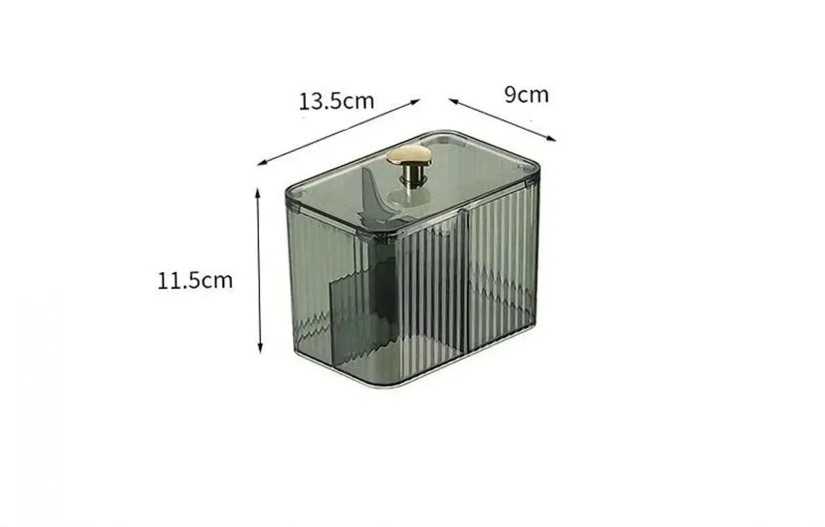 Porta Cotonete e Algodão de Acrílico