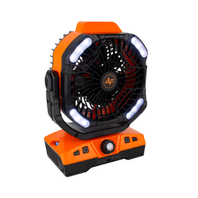 Albatroz Pro – Ventilador Portátil Recarregável com LED RGB + Função Repelente