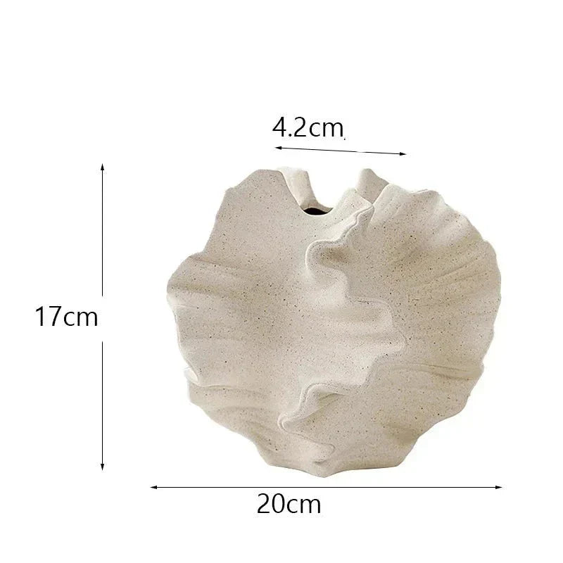 Escultura em Resina Vaso Decorativo para Flores - eFlix