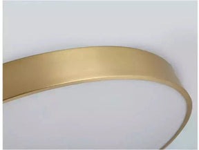 Luminária de Teto Decorativa Dourada Redonda LED - eFlix