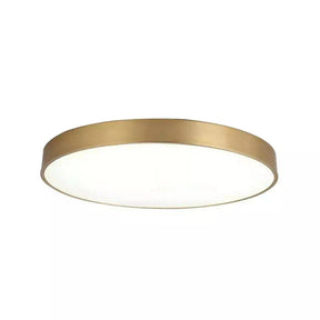 Luminária de Teto Decorativa Dourada Redonda LED - eFlix