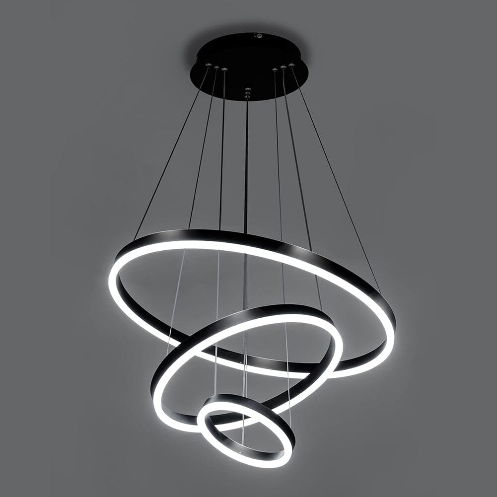 Lustre Pendente Triplo Led Circular Milan - eFlix